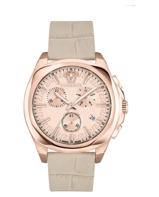 Medusa Chrono Leather Watch-Versace Online