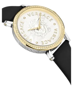 V-Dollar Leather Watch-Versace Fashion