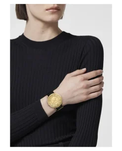 V-Eternal Leather Watch-Versace Fashion