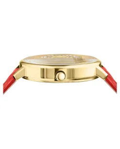 La Villette Crystal Leather Watch-Versus Versace Hot